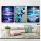 Beach Diamond Art Painting by Number Kits,Seaside Night 5D Diamond DIY Painting for Adult